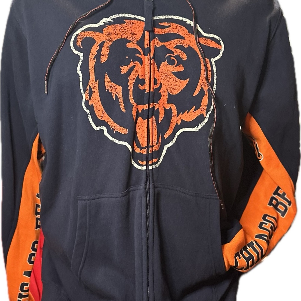 Chicago Bears hoodie zip sweatshirt